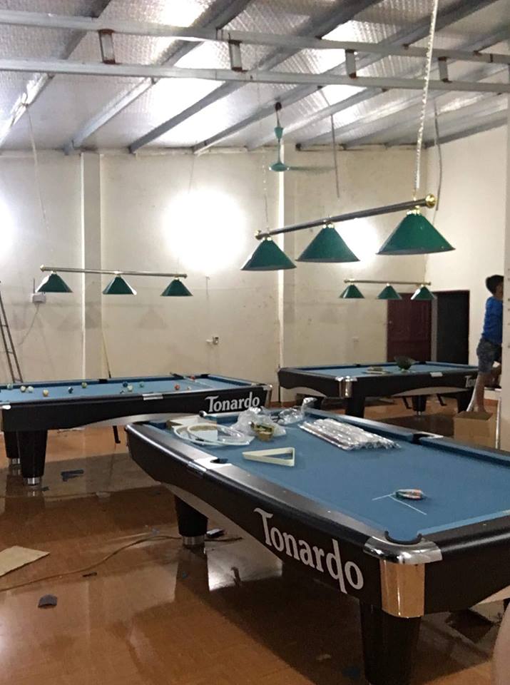 Billiards Hoàn Thúy lắp đặt 3 bàn bi a Tonardo tại Lục Nam, Bắc Giang