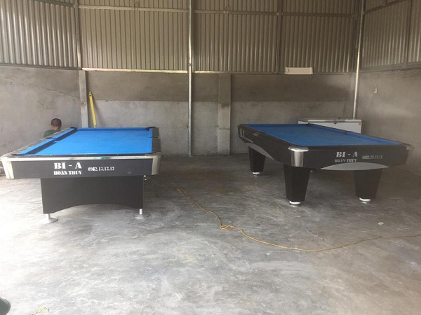 Billiards Hoàn Thúy đã lắp đặt thêm 2 bàn bi a 9018 Việt Nam tại “Bi a Hoàng Hải” xóm 18 Kim Tân, Kim Thành, Hải Dương