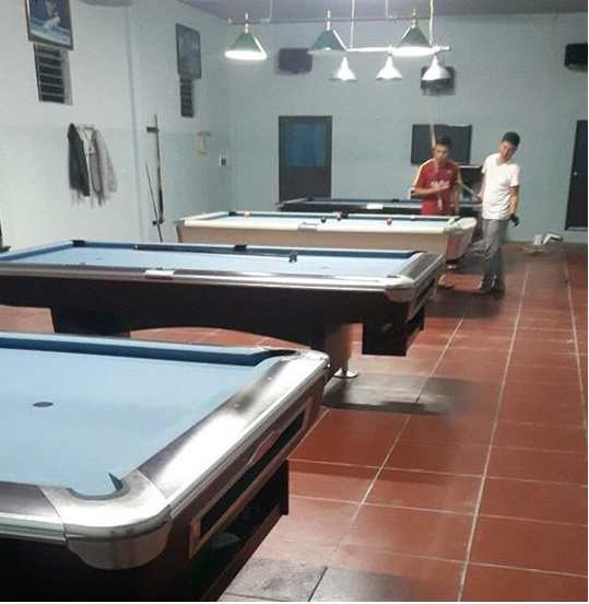 Billiards Hoàn Thúy lắp đặt 2 bàn bi a Bàn Brunswick nhập Taiwan và 2 bàn Tonardo tại Tân Sơn, Phú Thọ