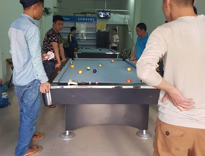 Billiards Hoàn Thúy lắp đặt 2 bàn bi a 9018 Việt Nam tại Phong Thổ, Lai Châu