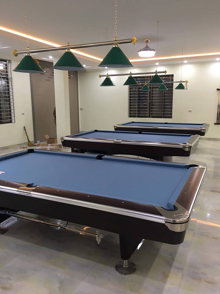 Billiards Hoàn Thúy lắp đặt 3 bàn bi a Bàn Brunswick nhập Taiwan tại Tân Phong, Lai Châu