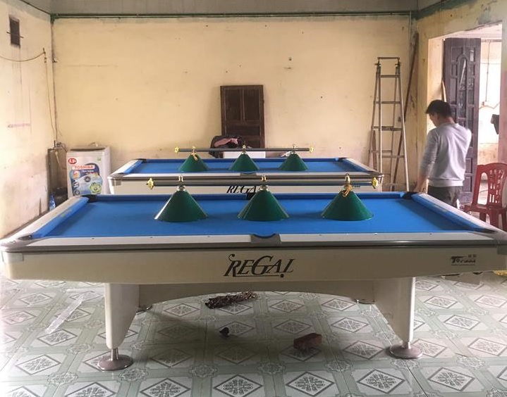 Billiards Hoàn Thúy lắp đặt 2 bàn bi a 9019 Regal đã qua sử dụng tại Quỳnh Lưu, Nghệ An