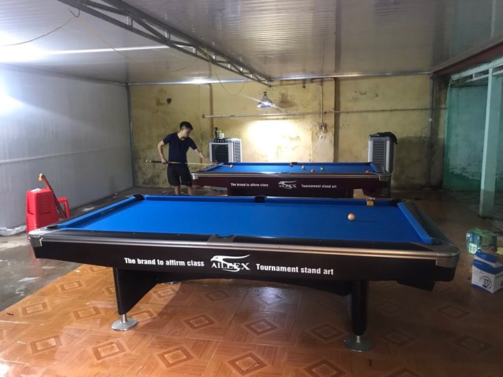 Billiards Hoàn Thúy lắp đặt 2 bàn aileex 9019 nhập lướt tại Hiệp Hoà – Bắc Giang