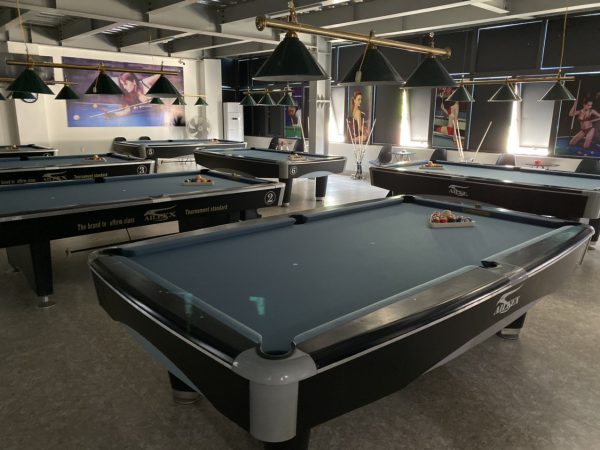 Bàn bi a nhập khẩu tại Thái Bình - Billiards Hoàn Thúy lắp đặt 7 bàn aileex 9018 và 9017 nhập lướt tại TP Thái Bình