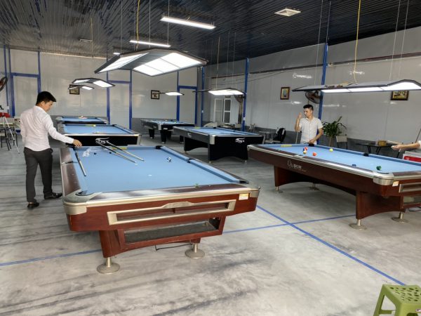 Billiards Hoàn Thúy lắp đặt 6 bàn seri 4, seri 6 nhập lướt tại Gia Lâm, Hà Nội