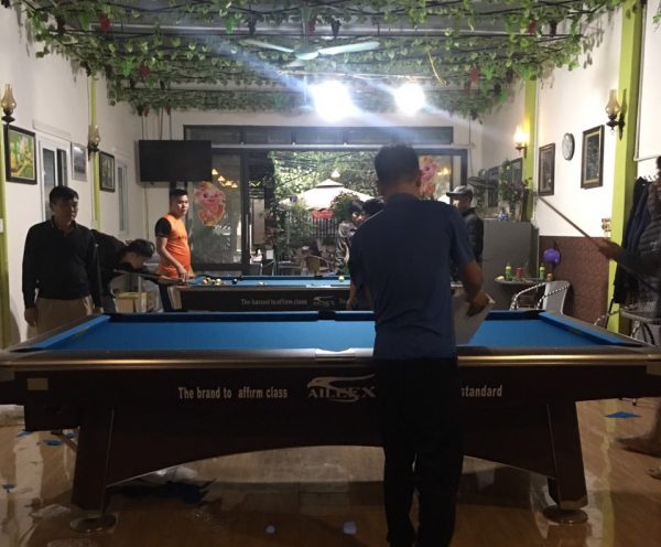 Billiards Hoàn Thúy lắp đặt bàn bi a aileex 9020 và bàn 9018 Việt Nam tại Sầm Sơn, Thanh Hoá