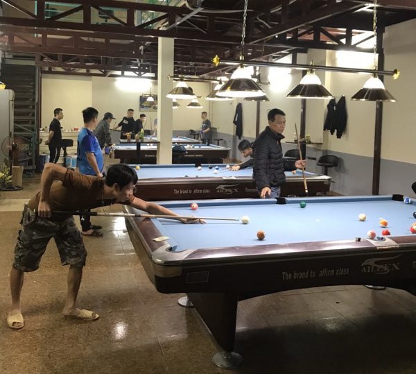 Billiards Hoàn Thúy lắp đặt 4 bàn aileex 9019 nhập lướt tại Hà Đông, Hà Nội