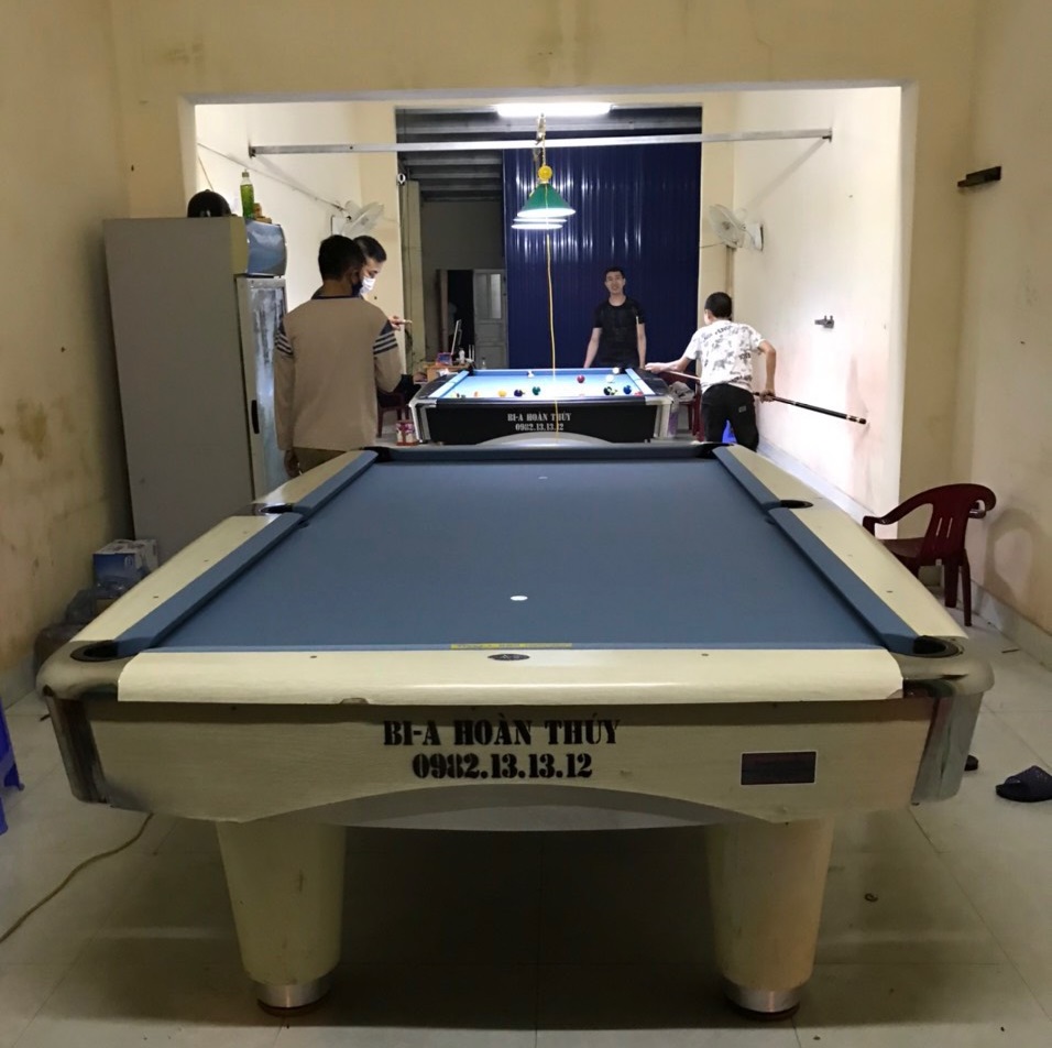 Billiards Hoàn Thúy lắp đặt 2 bàn 9017 liên doanh Taiwan tại Tiên Lãng, Hải Phòng