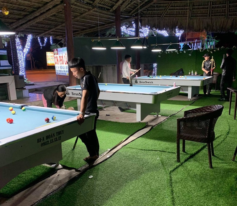 Billiards Hoàn Thúy lắp đặt 3 bàn 9018 tại Quất Lâm, Nam Định