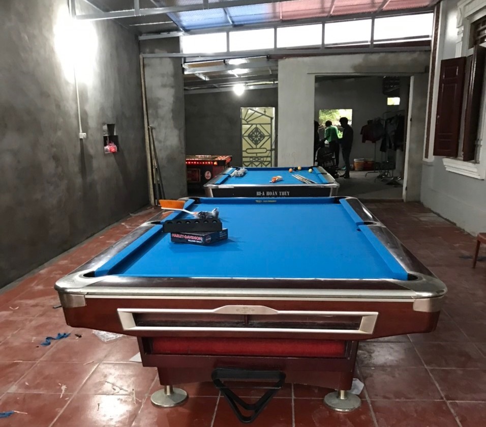 Billiards Hoàn Thúy lắp đặt bàn aileex 9019 nhập lướt và bàn 9018 tại Hải Hậu, Nam Định