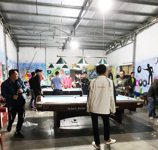 Billiards Hoàn Thúy lắp đặt 3 bàn aileex 9019 nhập lướt tại Vũ Hữu Lợi, Nam Định