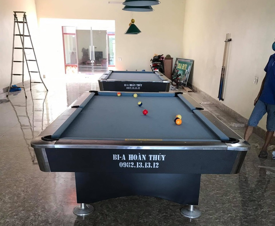 Billiards Hoàn Thúy lắp đặt 2 bàn 9018 nội địa tại Ân Thi, Hưng Yên