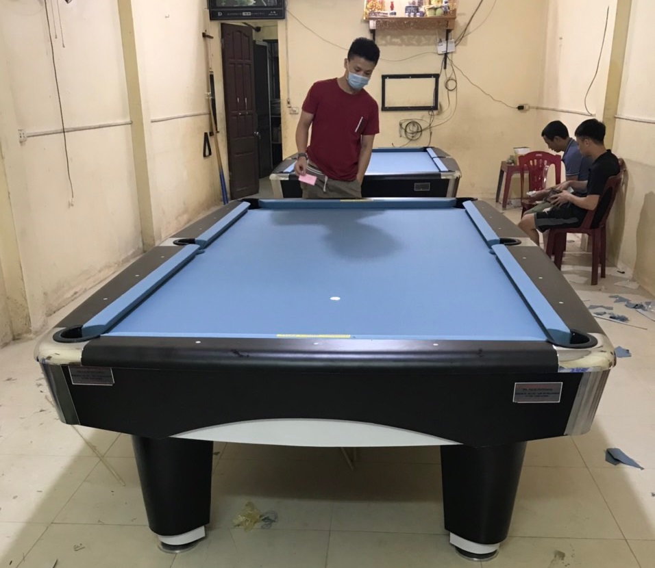 Billiards Hoàn Thúy lắp đặt 2 bàn bi a 9017 liên doanh Taiwan tại Thường Tín, Hà Nội