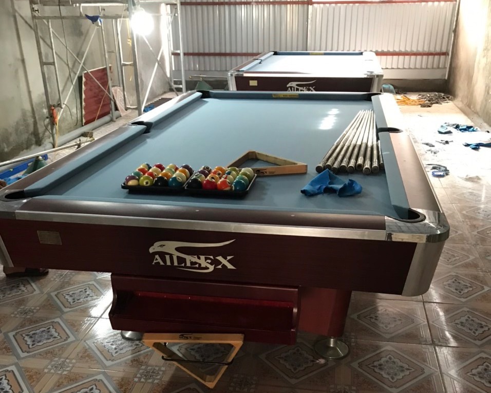 Billiards Hoàn Thúy lắp 2 bàn 9018 aileex 9018 nhập lướt tại Liên Phương, TP Hưng Yên